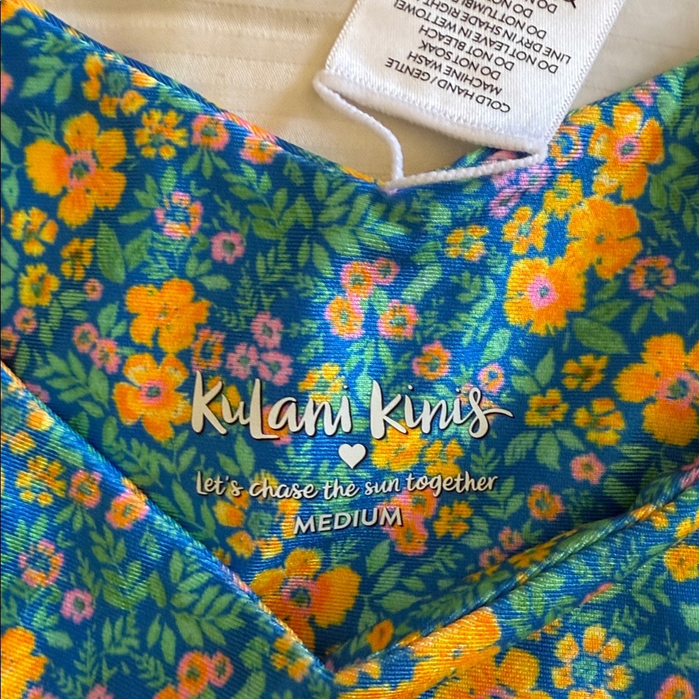 Kulani Kinis cheeky V bikini bottom ocean potion NWT MEDIUM - Picture 2 of 9